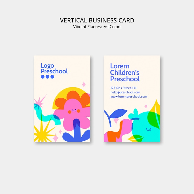 PSD Gratis vibrant fluorescent colors template