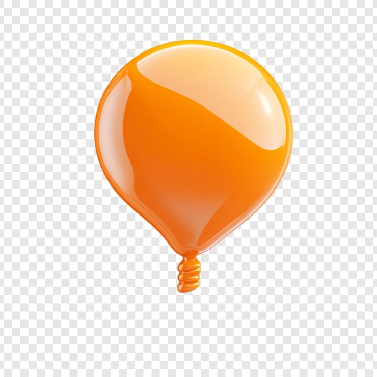 PSD Gratis vibrant orange balloon a festive 3d render