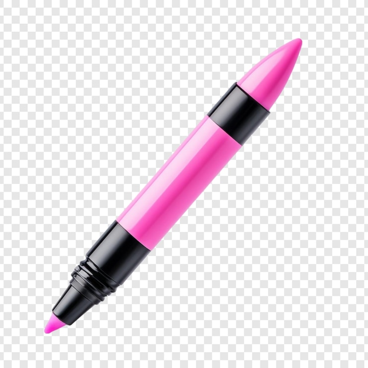 PSD Gratis vibrant pink marker a closeup