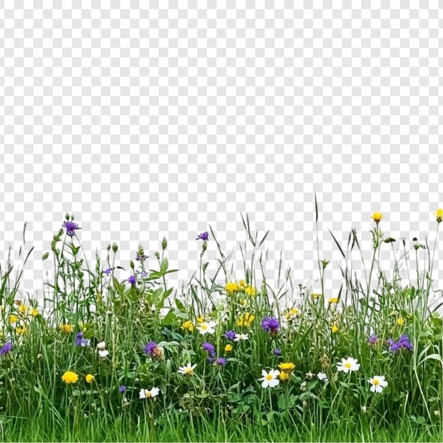 Un vibrante prado de flores silvestres Un estallido de colores de primavera