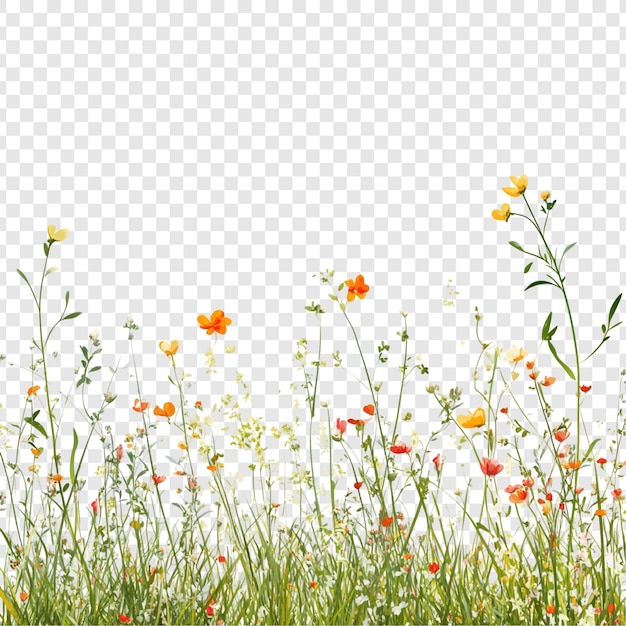Un vibrante prado de flores silvestres Un panorama de la primavera