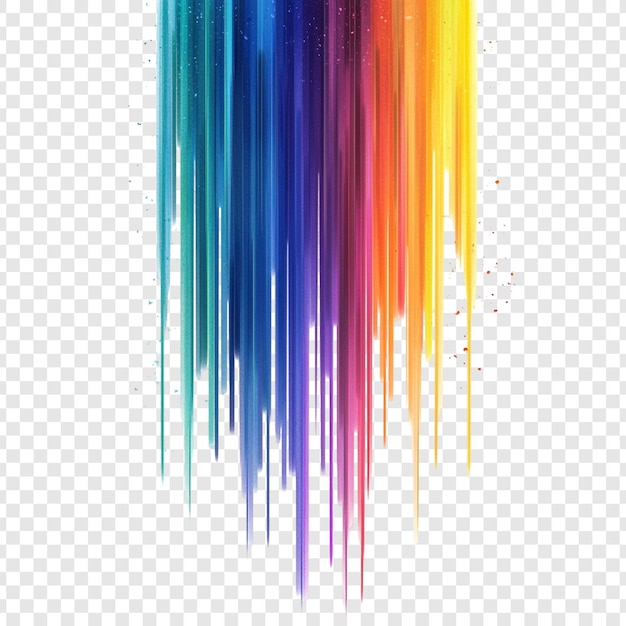 Vibrantes rayas de arco iris una obra de arte abstracta digital