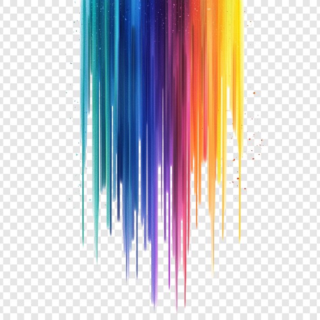 Vibrantes rayas de arco iris una obra de arte abstracta digital