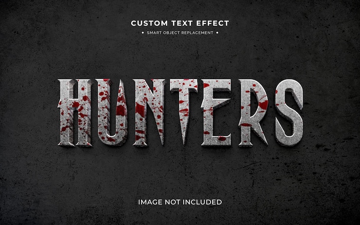 PSD gratuito videogioco horror effetto stile testo 3d