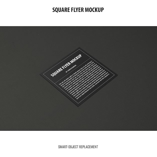 Gratis PSD vierkante flyer mockup