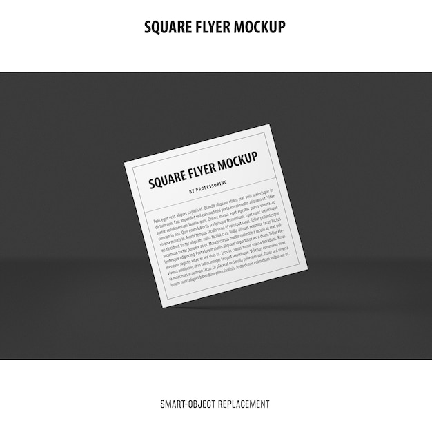 Gratis PSD vierkante flyer mockup