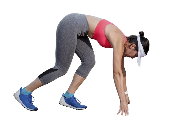 PSD Gratis view of female runner