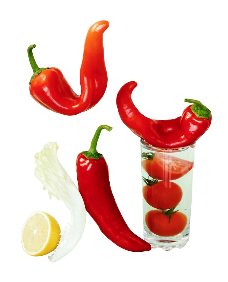 PSD Gratis view of healthy and fresh vegetables