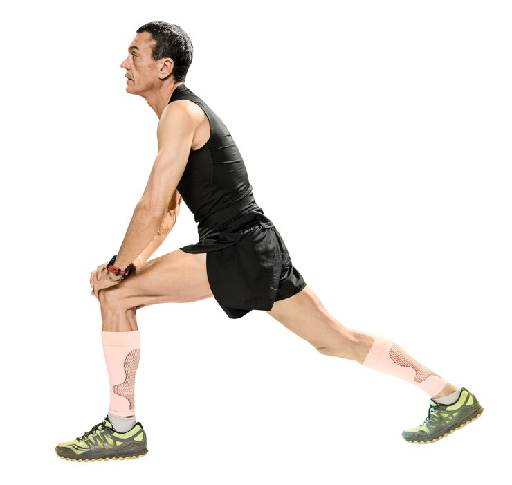 PSD Gratis view of male runner