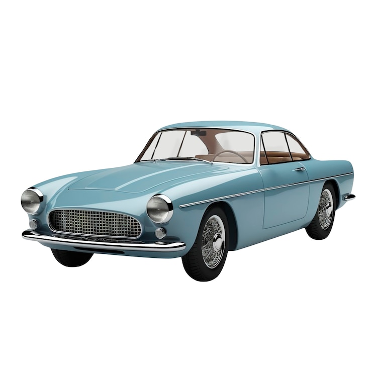 Gratis PSD vintage auto geïsoleerd