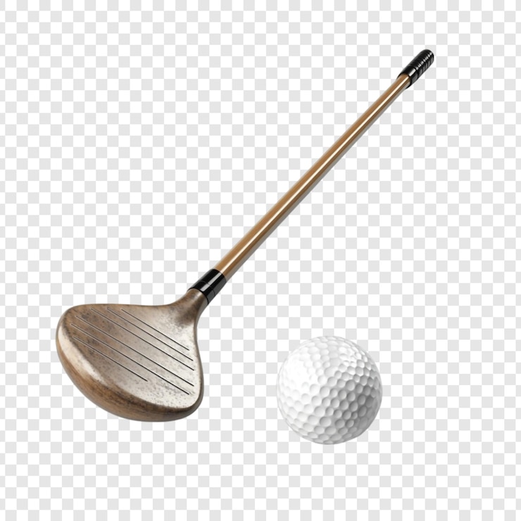 PSD Gratis vintage golf club and ball a classic game