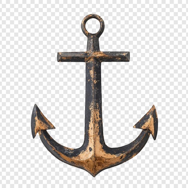 Vintage Nautical Anchor Een verweerd symbool van de maritieme geschiedenis