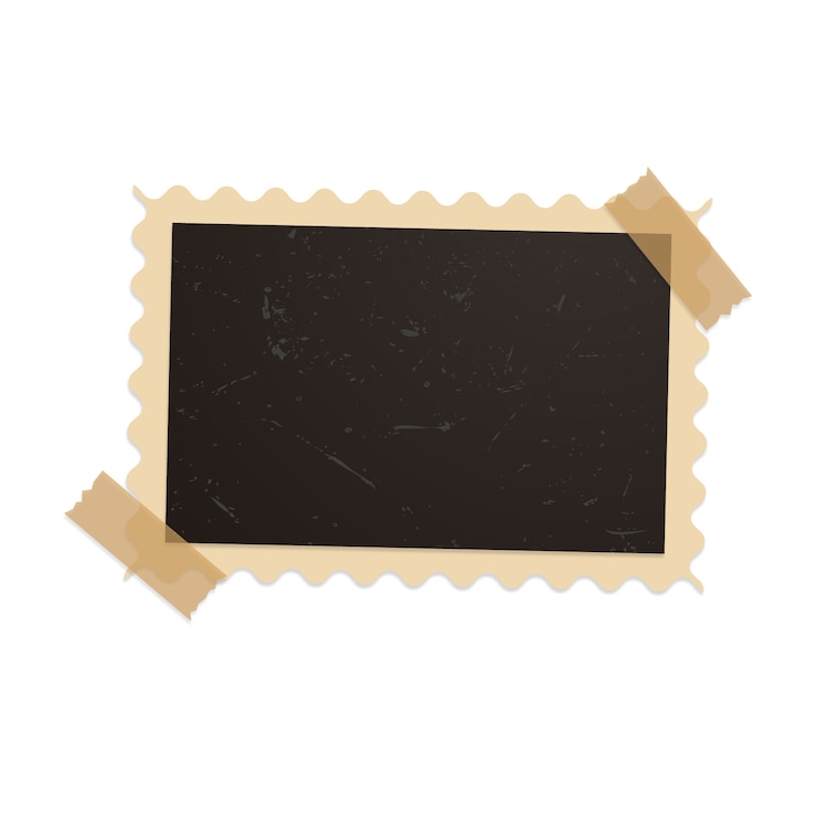 PSD Gratis vintage photo frame isolated