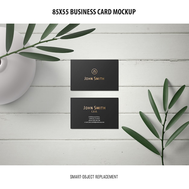 Gratis PSD visitekaartje mockup