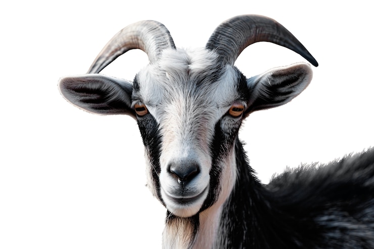 PSD gratuito vista del animal cabra