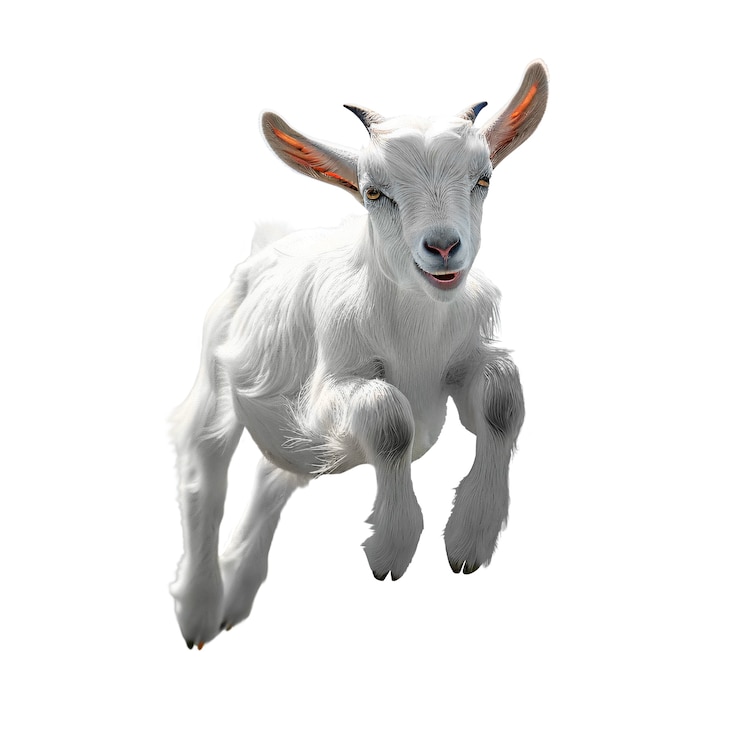 PSD gratuito vista del animal cabra