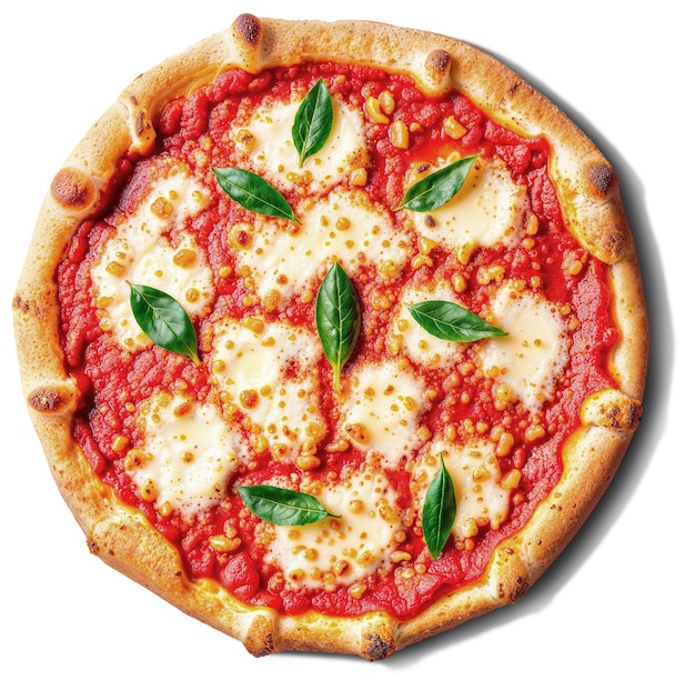 Vista de arriba en una deliciosa pizza