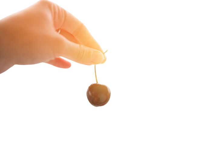 PSD gratuito vista de cerezas frescas
