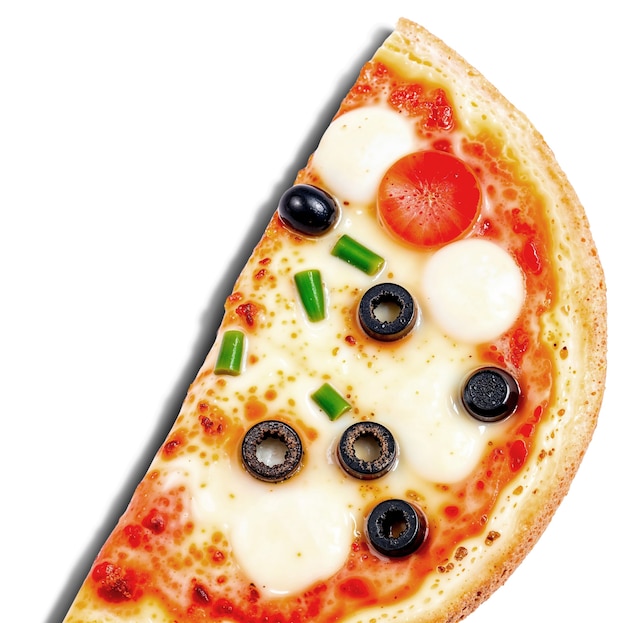 Vista dall'alto di una deliziosa pizza