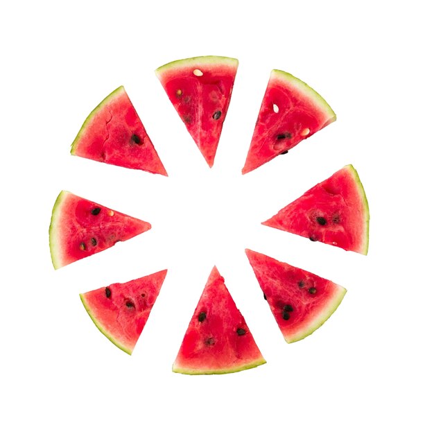 Vista della frutta fresca dell'anguria