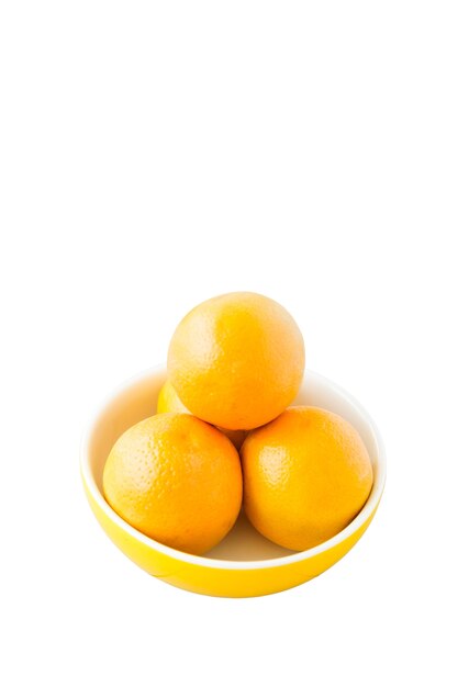 Vista di frutta fresca d'arancia