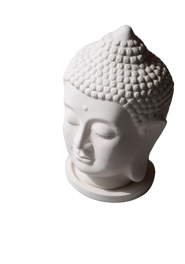 PSD gratuito vista de la estatuilla de buda