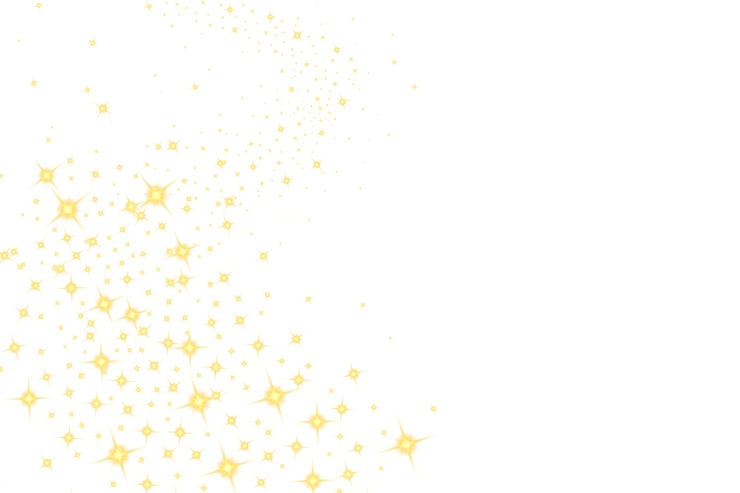 PSD gratuito vista del fondo de estrellas amarillas brillantes