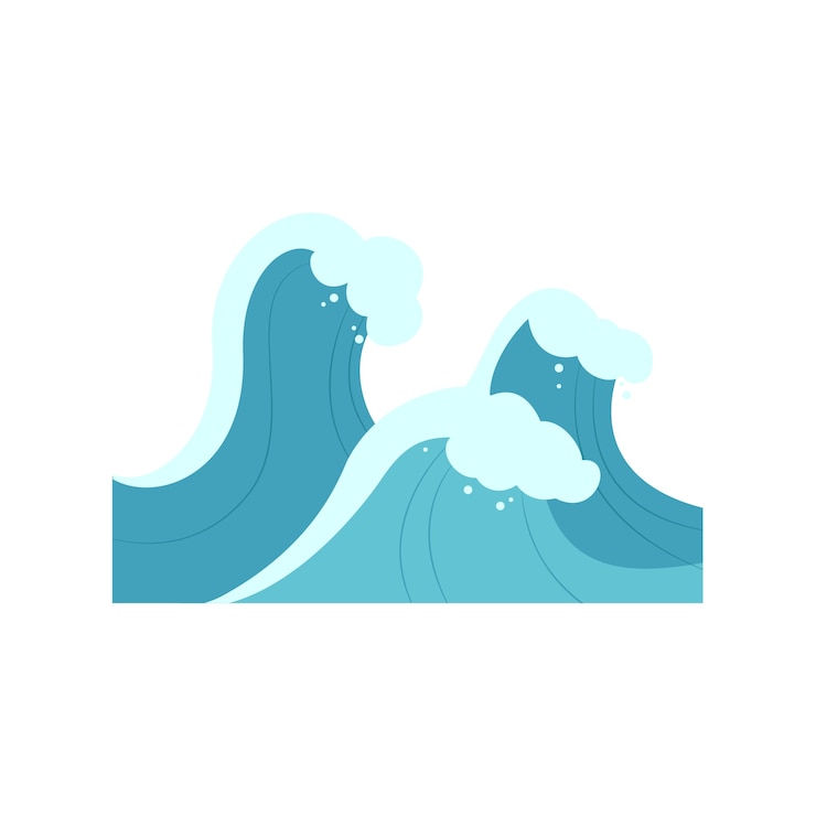 PSD gratuito vista de la ola de agua