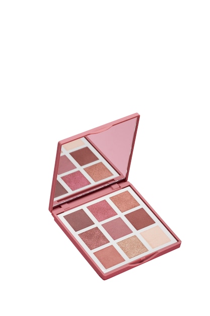 PSD gratuito vista de la paleta de maquillaje de sombras de ojos.