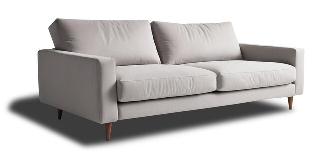Vista del sofá para la decoración de interiores