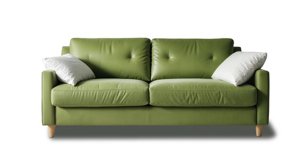 Vista del sofá para la decoración de interiores