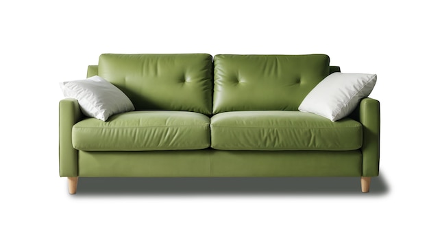 Vista del sofá para la decoración de interiores
