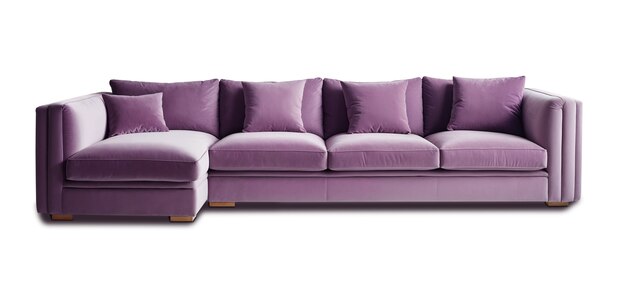 Vista del sofá para la decoración de interiores