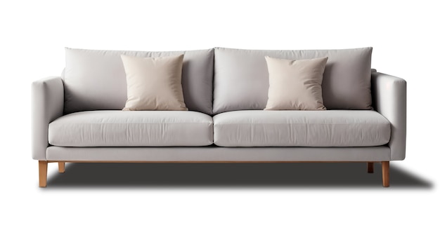 Vista del sofá para la decoración de interiores