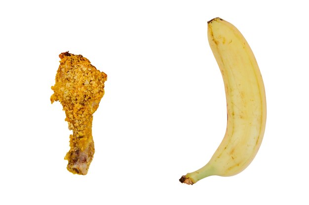 Vista superior de alimentos saludables vs no saludables
