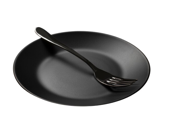 PSD gratuito vista superior de la mesa del comedor sin comida.