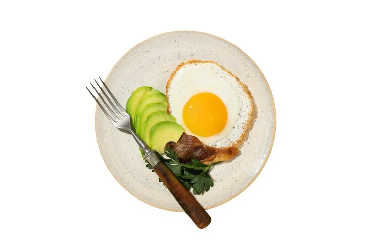 PSD gratuito vista superior del plato de la dieta ceto vida muerta