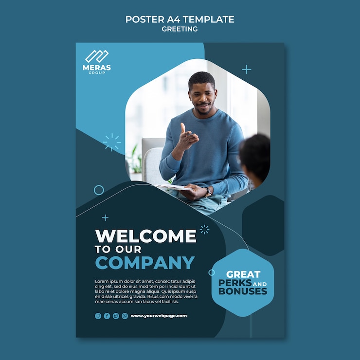 Gratis PSD vlakke ontwerpregels sjabloon