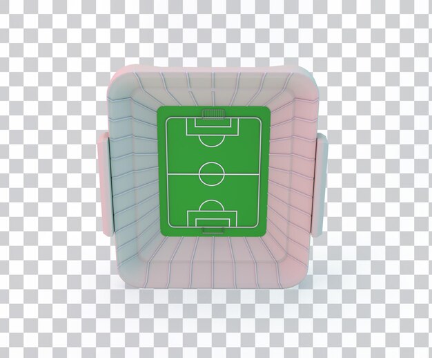 Voetbalveld bovenaanzicht