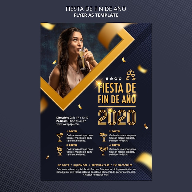 Volantino fiesta de fin de ano 2020