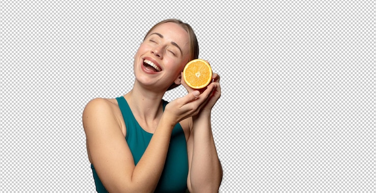 Gratis PSD volwassen jonge blonde vrouw fitness concept