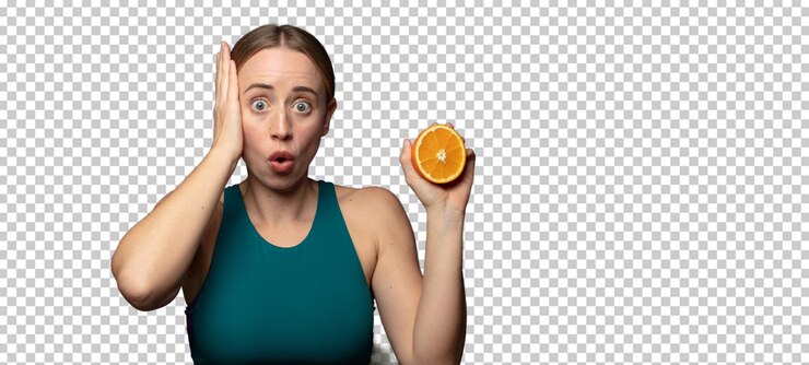 Gratis PSD volwassen jonge blonde vrouw fitness concept