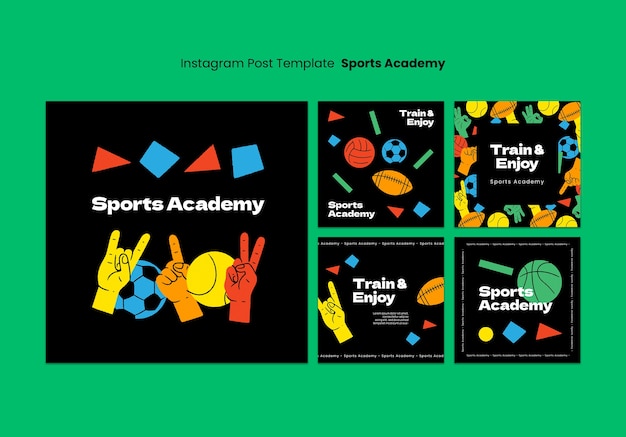 Gratis PSD vorm van de sportacademie