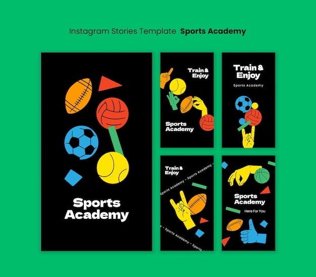 Gratis PSD vorm van de sportacademie