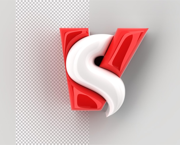 PSD gratuito vs versus sign 3d render logotipo de la carta de la empresa