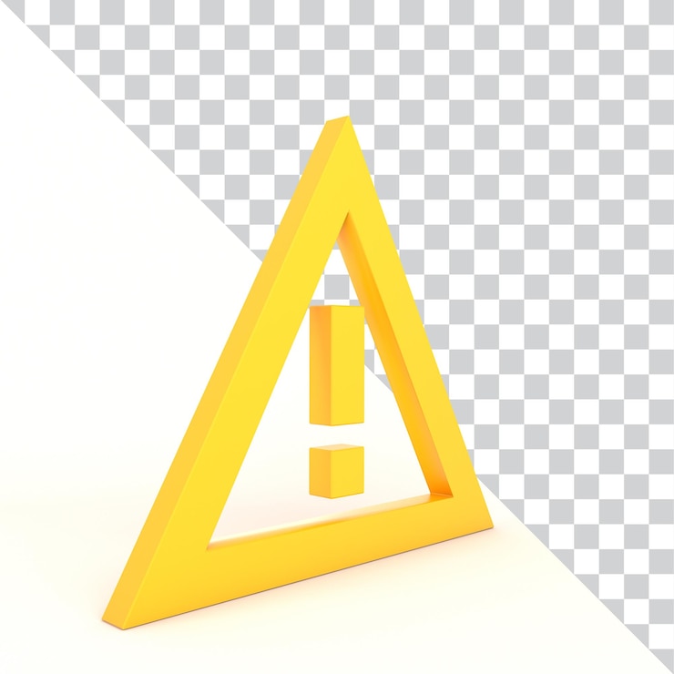 Gratis PSD waarschuwingsbord rechts