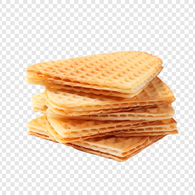 Wafeltjes geïsoleerd op transparante achtergrond