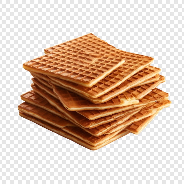 Wafeltjes geïsoleerd op transparante achtergrond