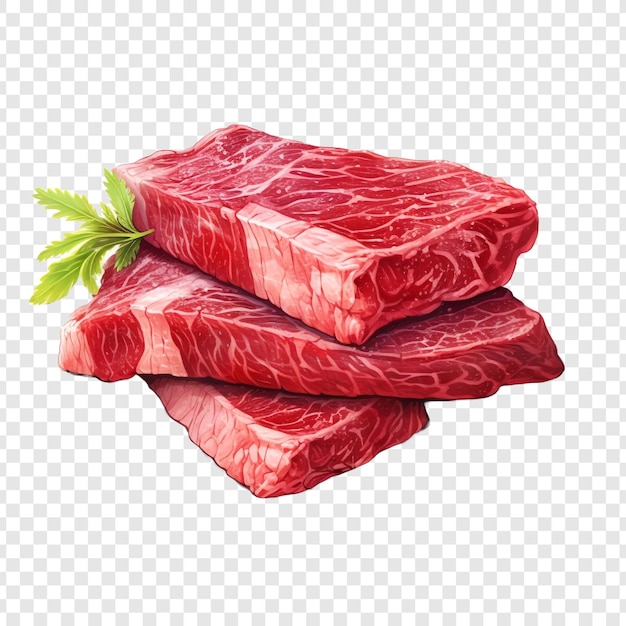 Wagyu aislado sobre fondo transparente