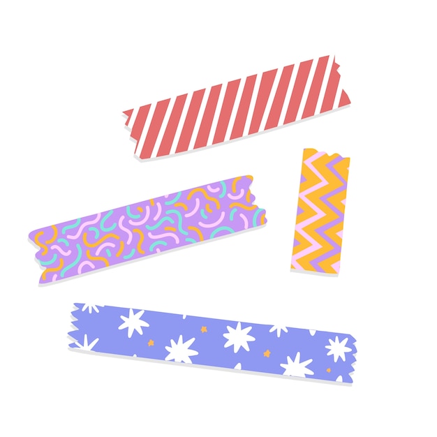 Gratis PSD washi tape collectie